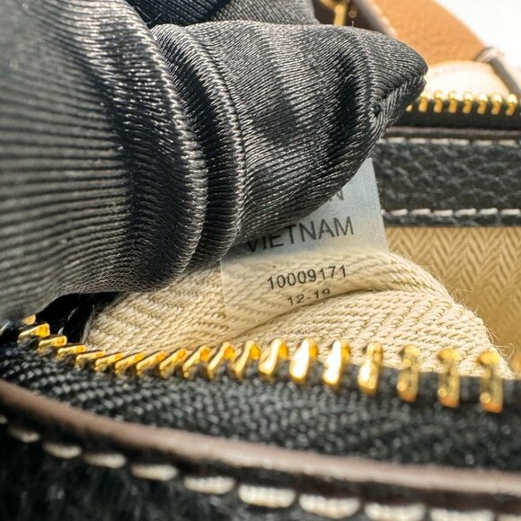 Tory Burch Two-Tone Black and Tan Tote - Picture 11 of 16